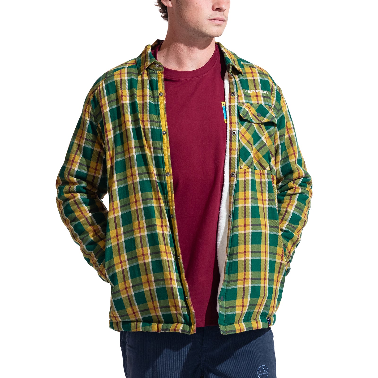 Chemise en flanelle doublée Rambler pour homme Jungle/Savana Alt View #8
