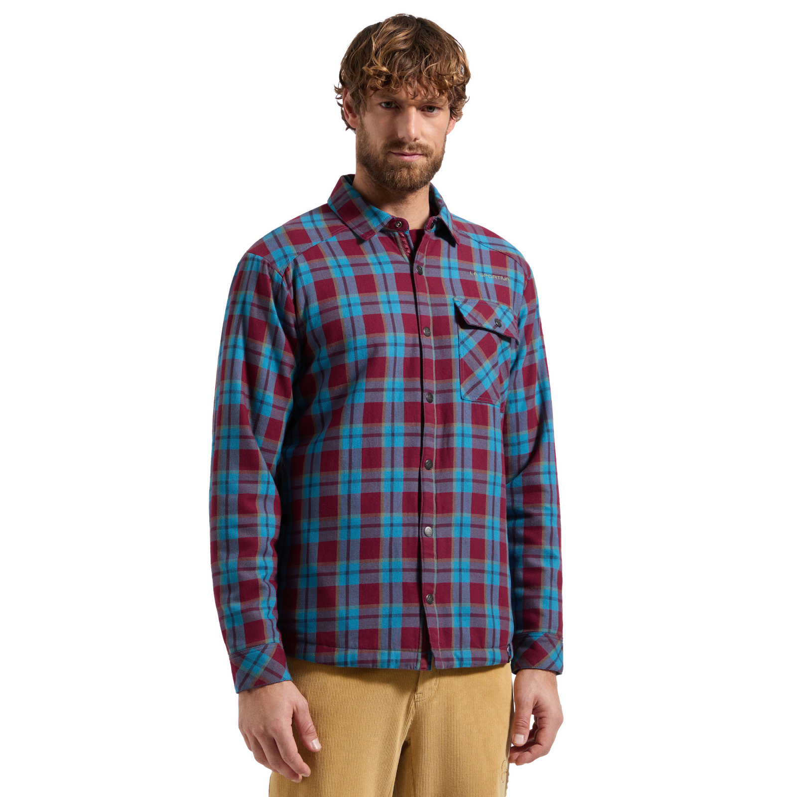 Rambler Lined Flannel Shirt Men's Redwood/Lake Alt View #4
