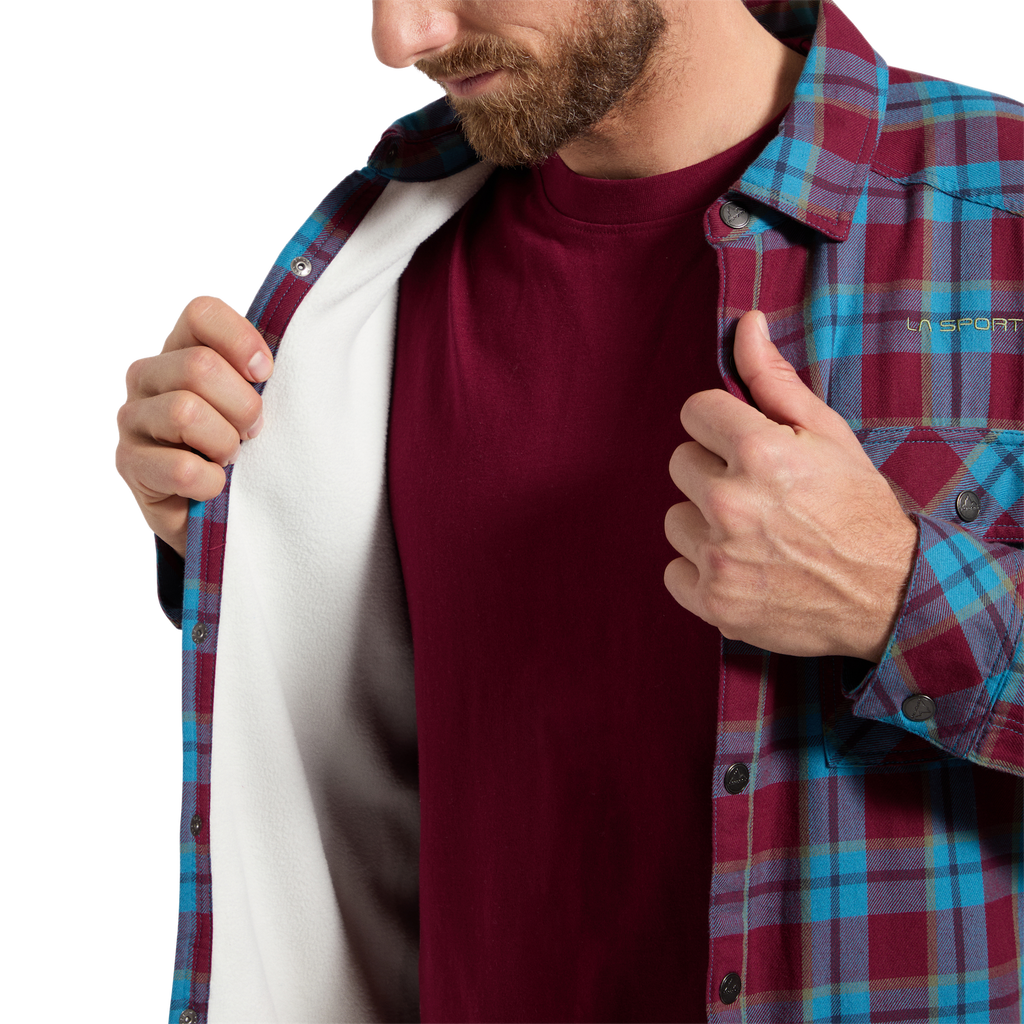 Rambler Lined Flannel Shirt Men's Redwood/Lake Alt View #5
