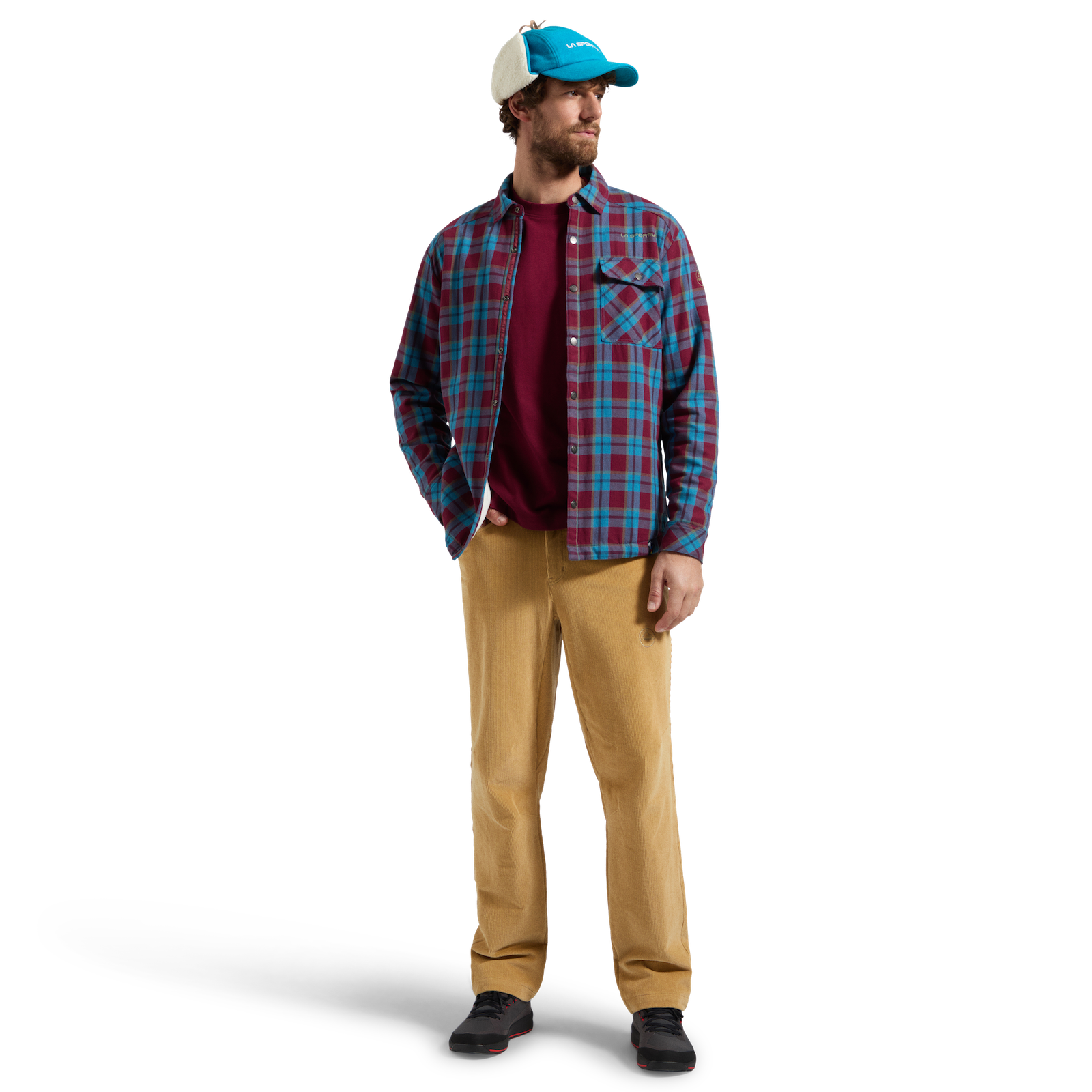 Rambler Lined Flannel Shirt Men's Redwood/Lake Alt View #8
