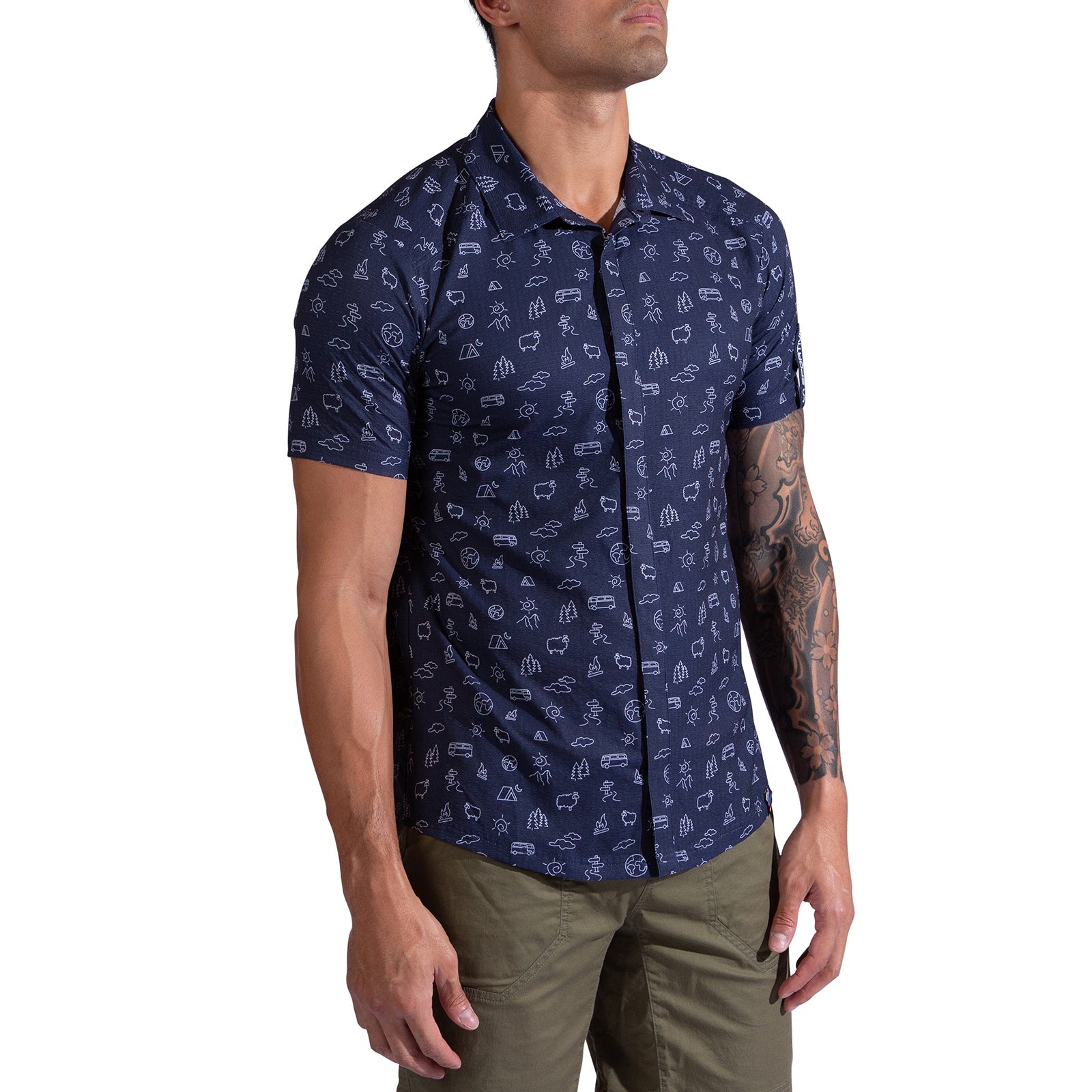 Move Tech Shirt Night Sky/Chalk