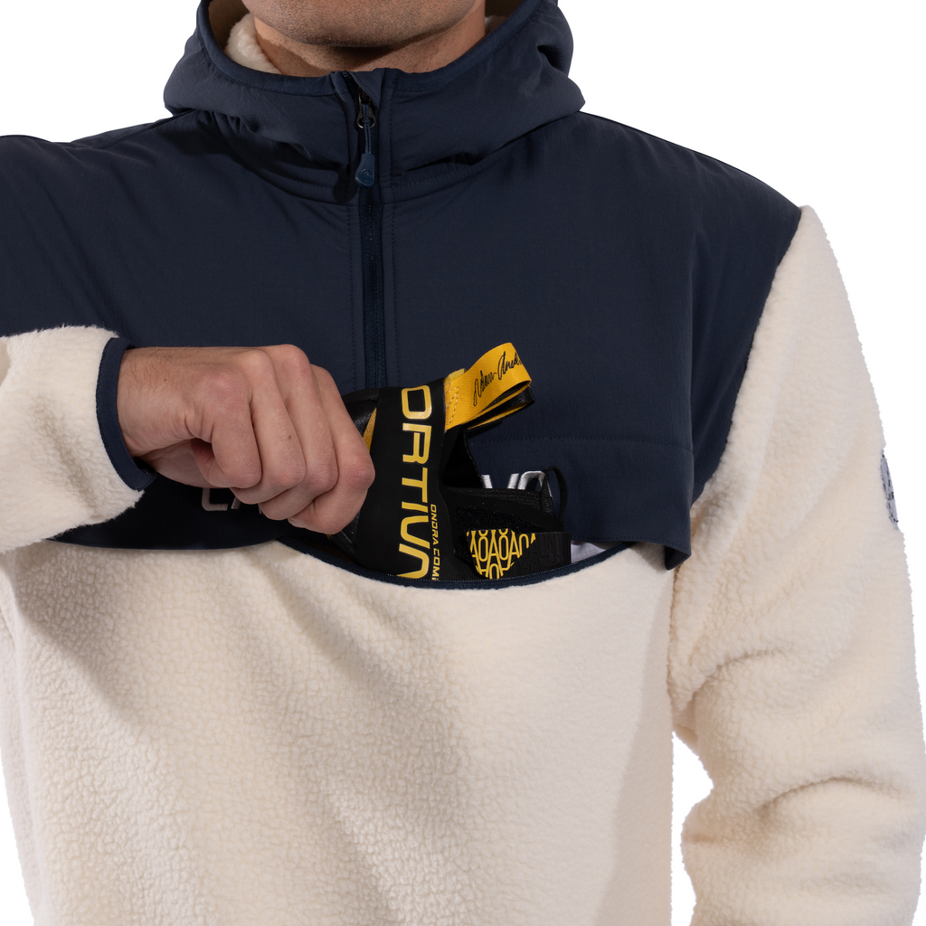 Guidance Sherpa Hoody Men's Chalk/Night Sky Alt View #2
