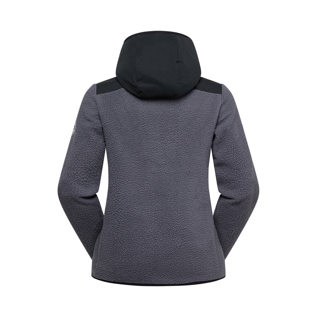 Sweat à capuche Guidance Sherpa pour femmes Onyx/Black Alt View #4
