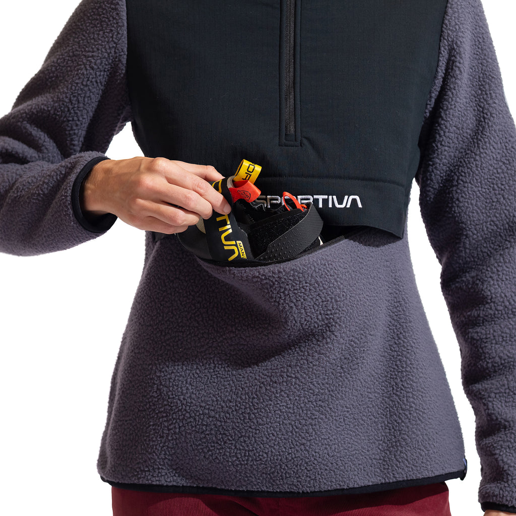 Sweat à capuche Guidance Sherpa pour femmes Onyx/Black Alt View #6
