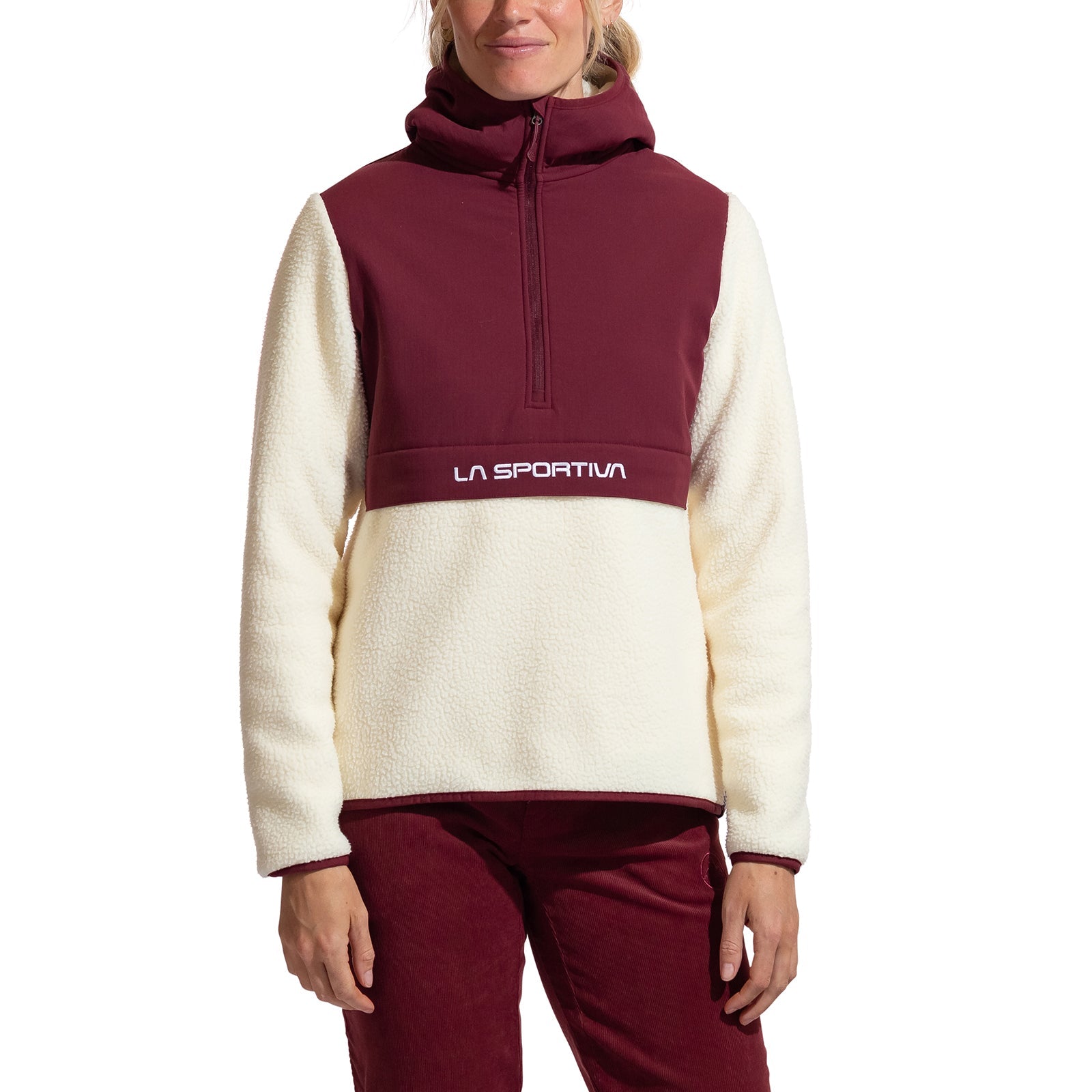 Guidance Sherpa Hoody Women's Chalk/Redwood