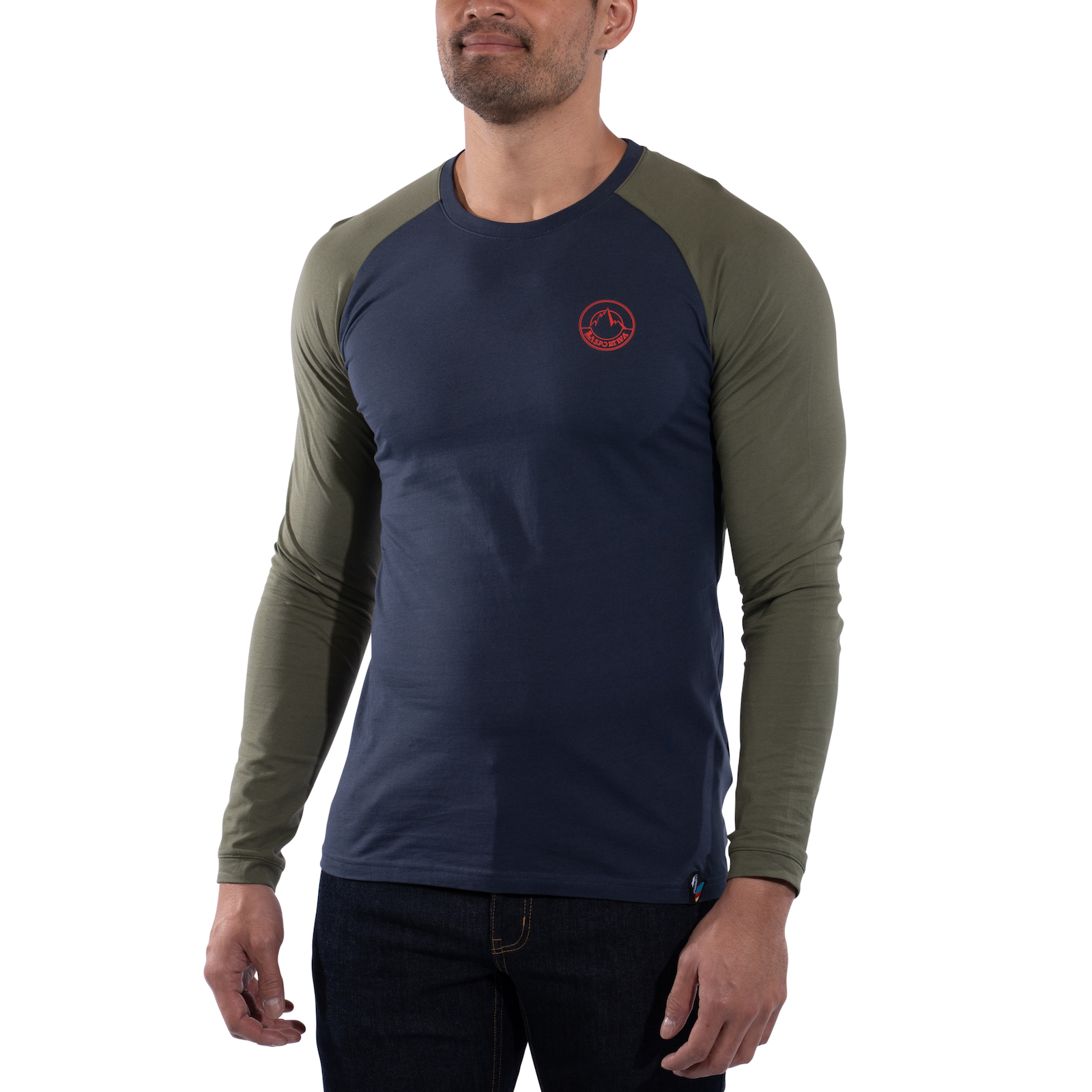 Circle Logo Long Sleeve Men's Night Sky/Cypress