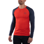 Circle Logo Long Sleeve Men's Mountain Red/Night Sky Alt View #1