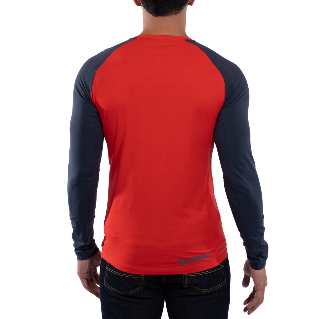 Circle Logo Long Sleeve Men's Mountain Red/Night Sky Alt View #2
