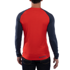Circle Logo Long Sleeve Men's Mountain Red/Night Sky Alt View #2