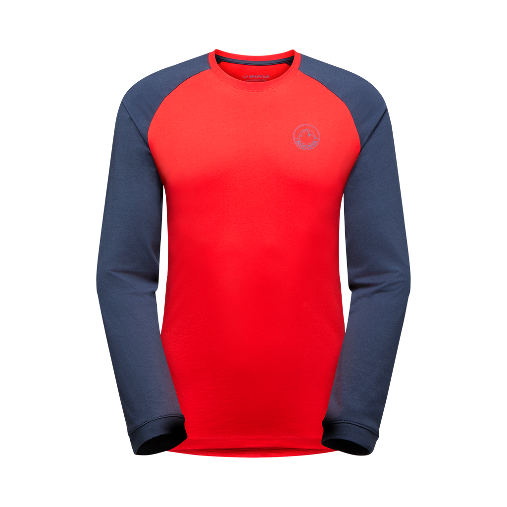 Circle Logo Long Sleeve Men's Mountain Red/Night Sky Alt View #3

