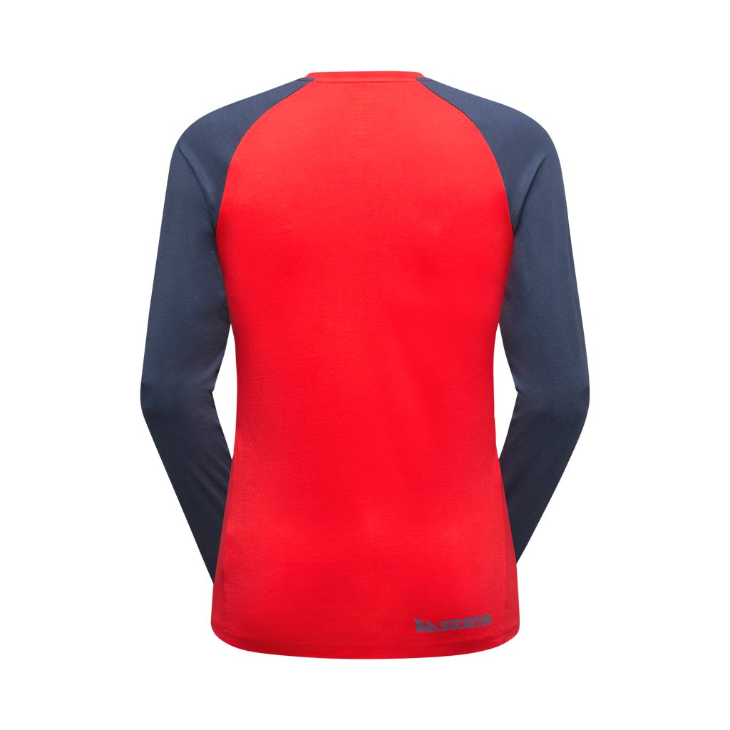 Circle Logo Long Sleeve Men's Mountain Red/Night Sky Alt View #4
