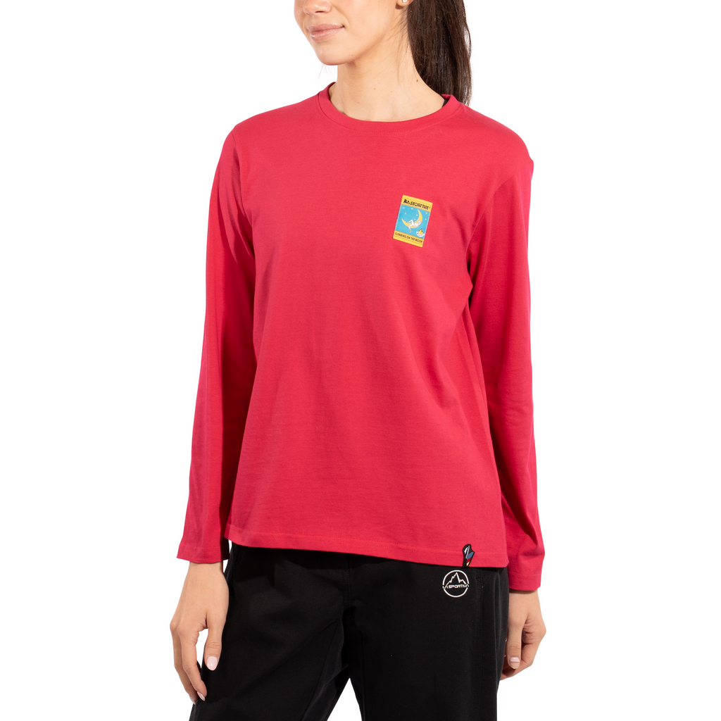 T-shirt à manches longues Moon Climb pour femmes Azalea/Redwood Alt View #1
