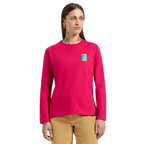 T-shirt à manches longues Moon Climb pour femmes Azalea/Redwood Alt View #3