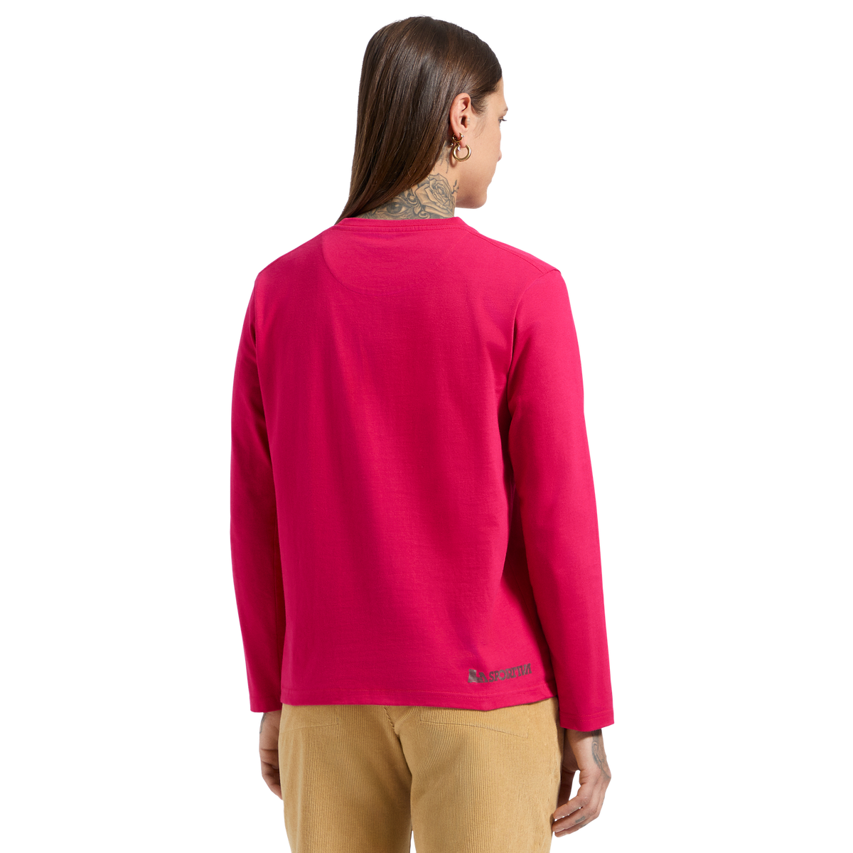 T-shirt à manches longues Moon Climb pour femmes Azalea/Redwood Alt View #4
