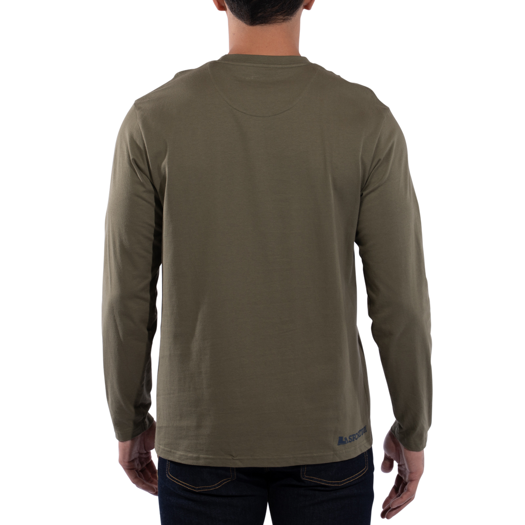 Moon Climb Long Sleeve Men's Cypress/Night Sky Alt View #2

