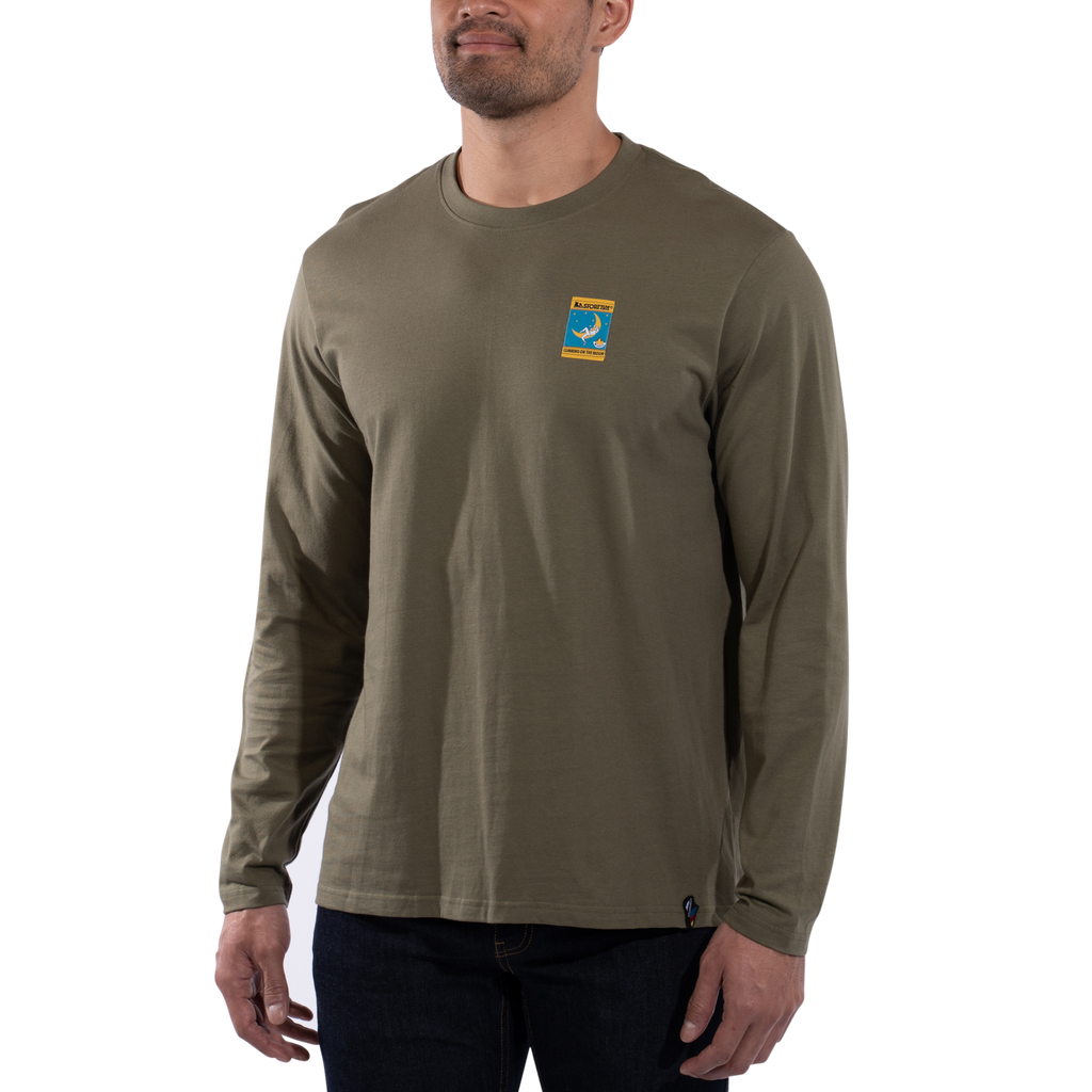 Moon Climb Long Sleeve Men's Cypress/Night Sky Alt View #1

