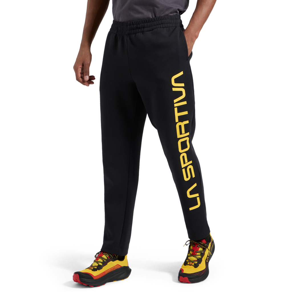 Podium Pants Big Logo Men's Black/Yellow Alt View #2
