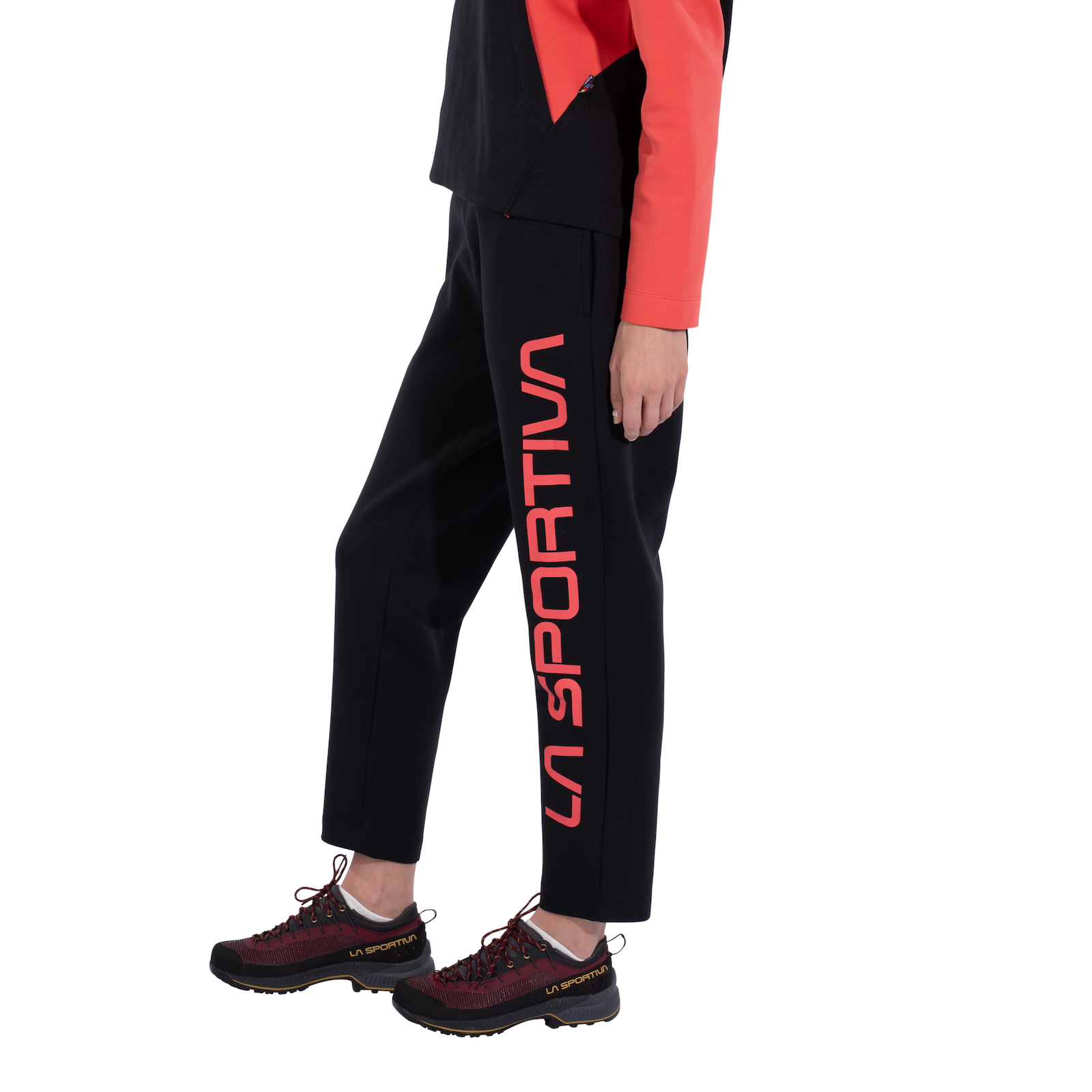 Podium Pants Big Logo Women's Black/Hibiscus Alt View #4
