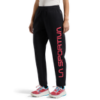 Podium Pants Big Logo Women's Black/Hibiscus Alt View #1