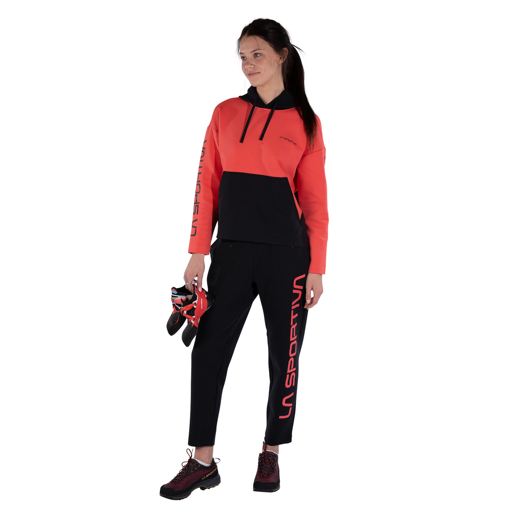 Podium Hoody Big Logo Women's Black/Hibiscus Alt View #7
