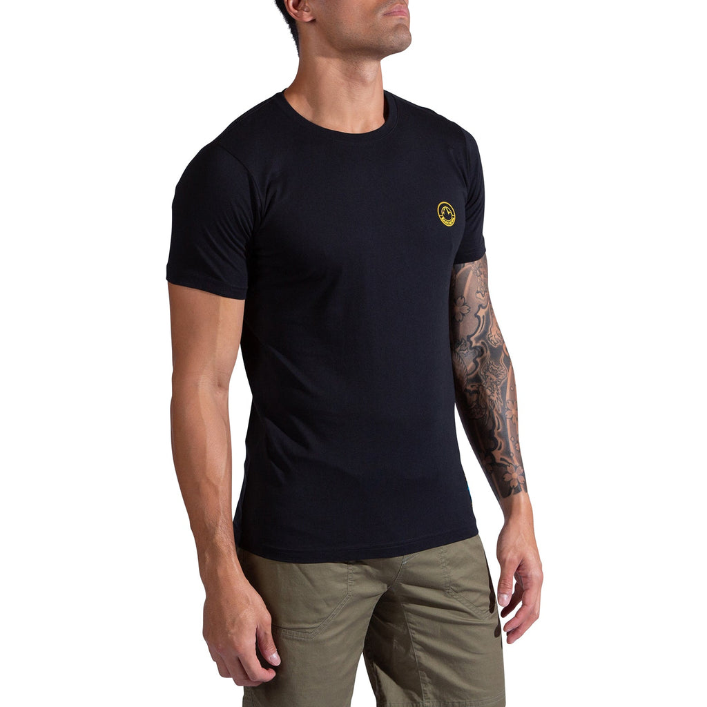 T-shirt pour homme Escalade sur la Lune Nero/Giallo Alt View #1

