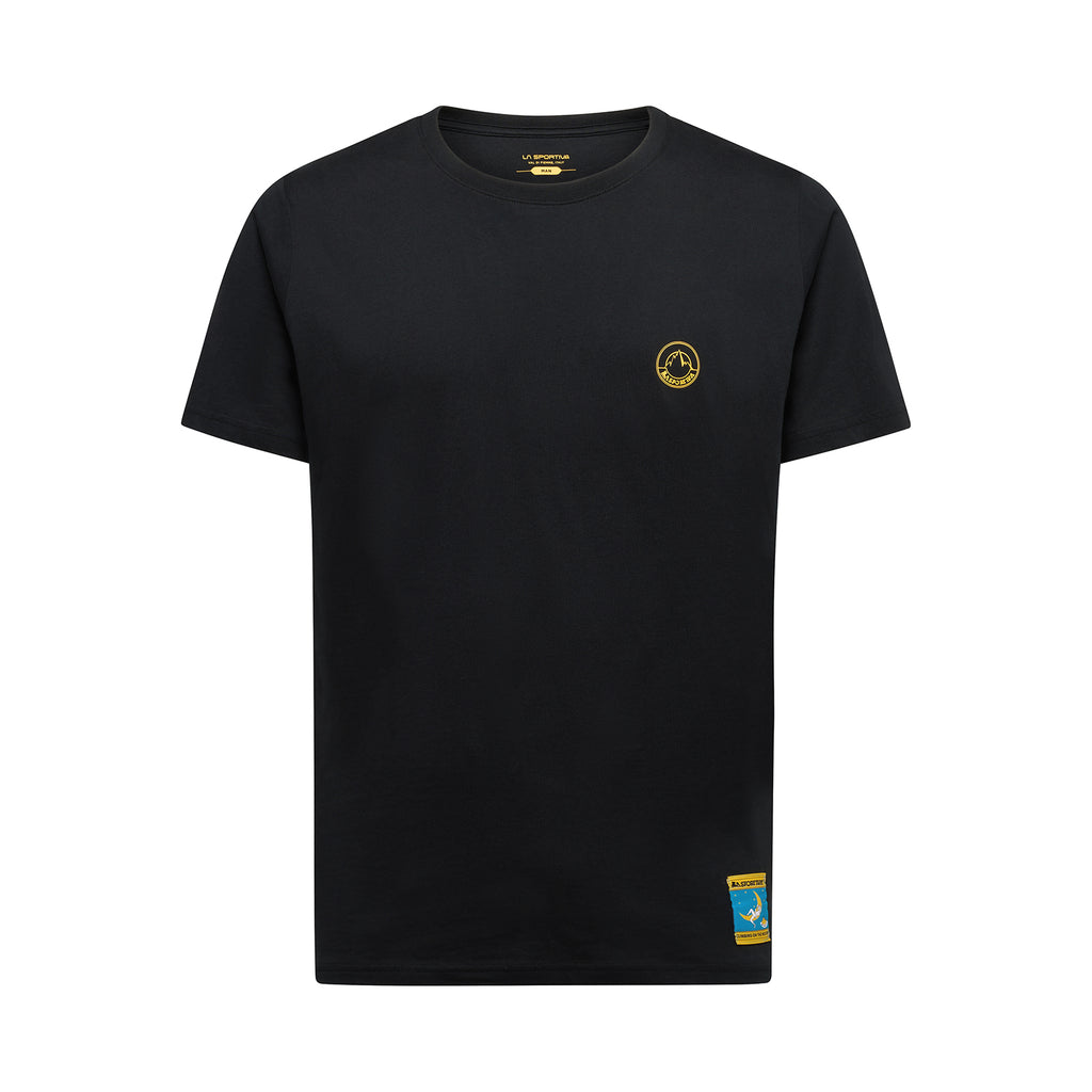 T-shirt pour homme Escalade sur la Lune Nero/Giallo Alt View #3
