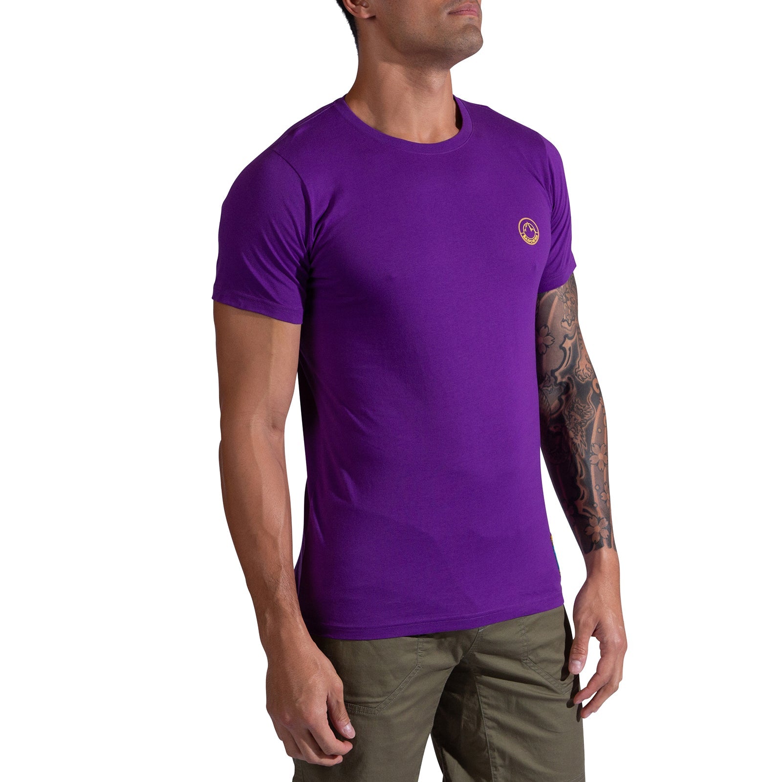 Climbing on the Moon T-Shirt Men's Viola/Giallo