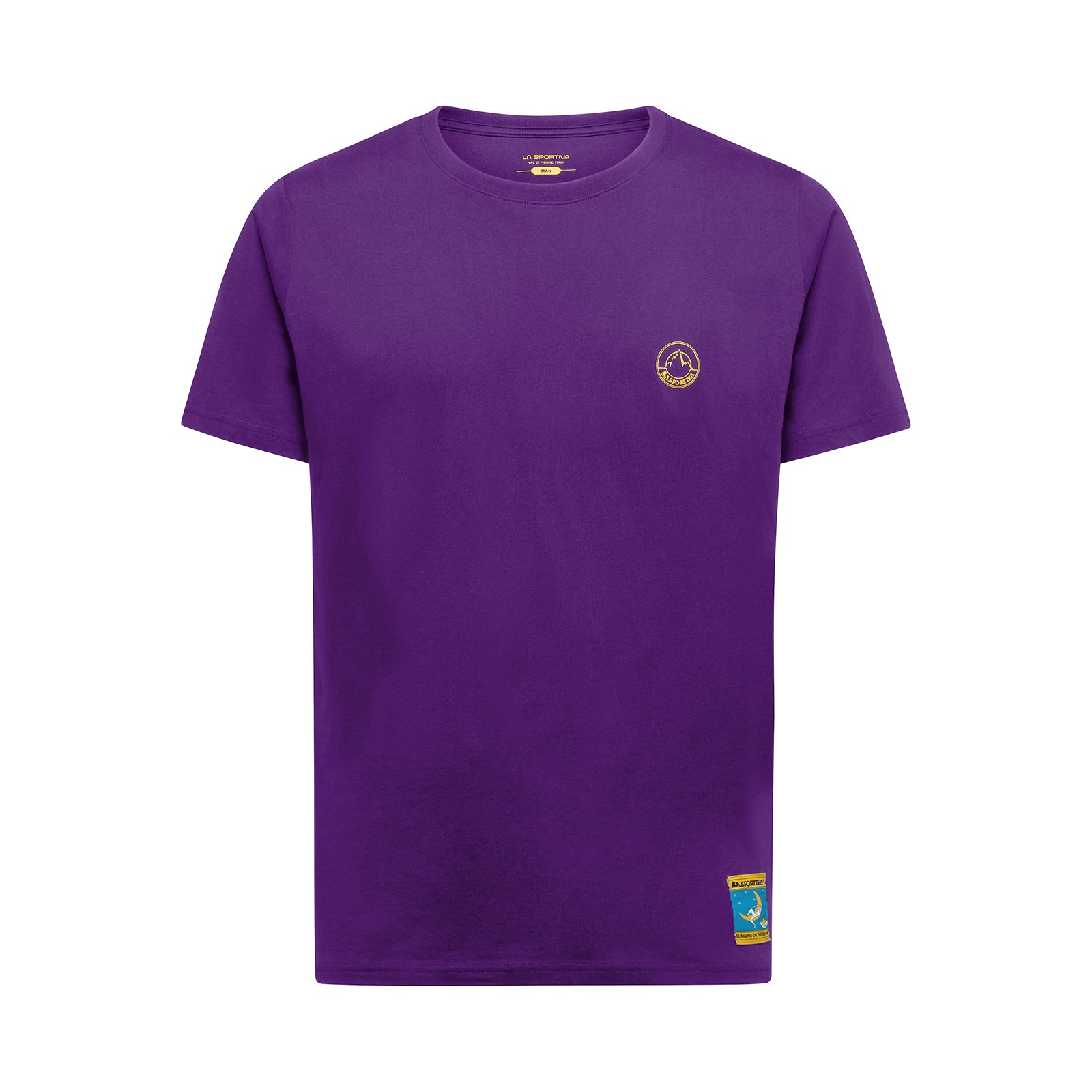 T-shirt pour homme Escalade sur la Lune Viola/Giallo Alt View #6
