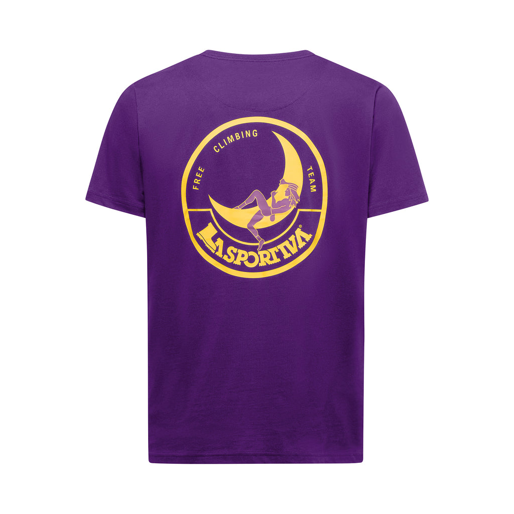 T-shirt pour homme Escalade sur la Lune Viola/Giallo Alt View #7
