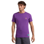 T-shirt pour homme Escalade sur la Lune Viola/Giallo Alt View #4