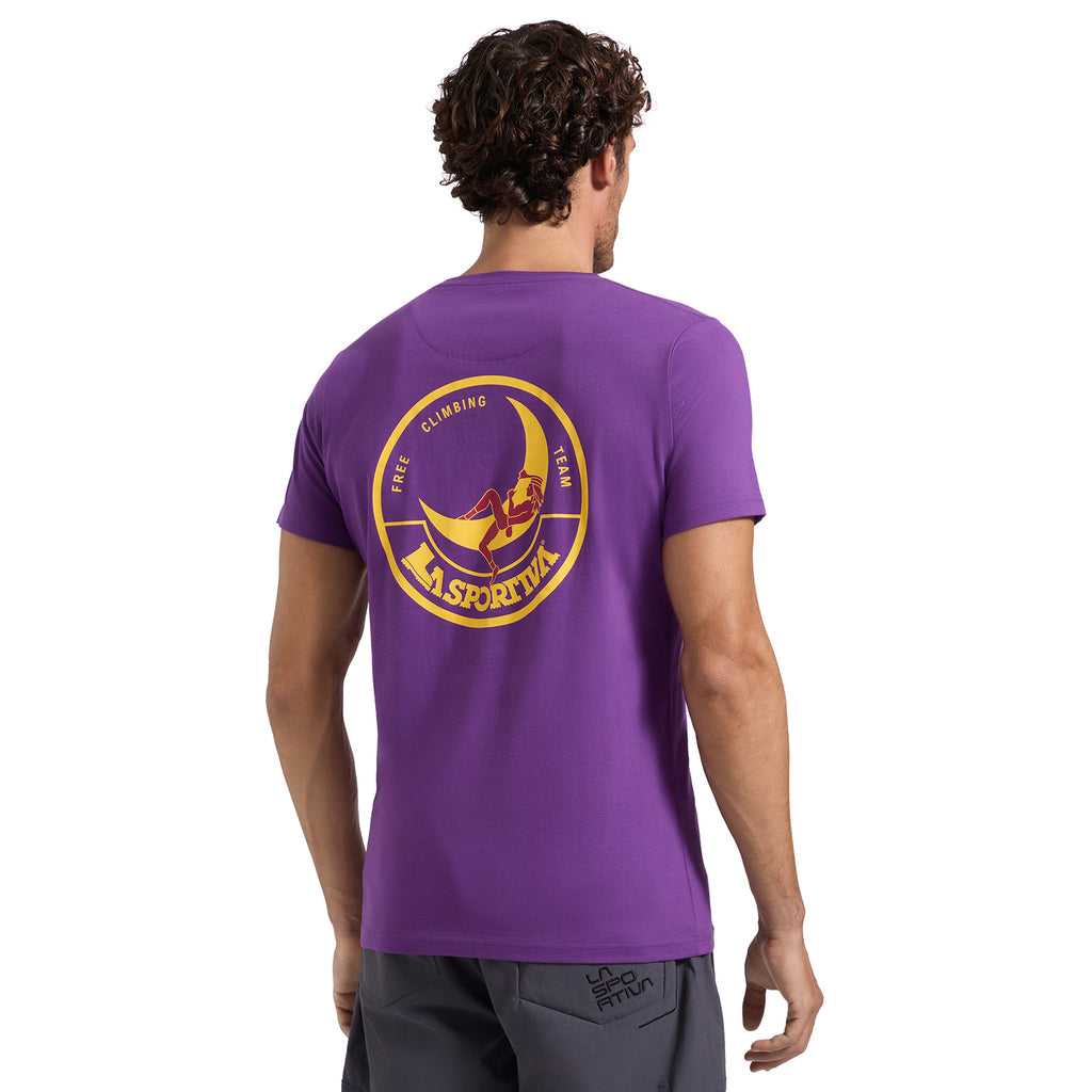 T-shirt pour homme Escalade sur la Lune Viola/Giallo Alt View #5

