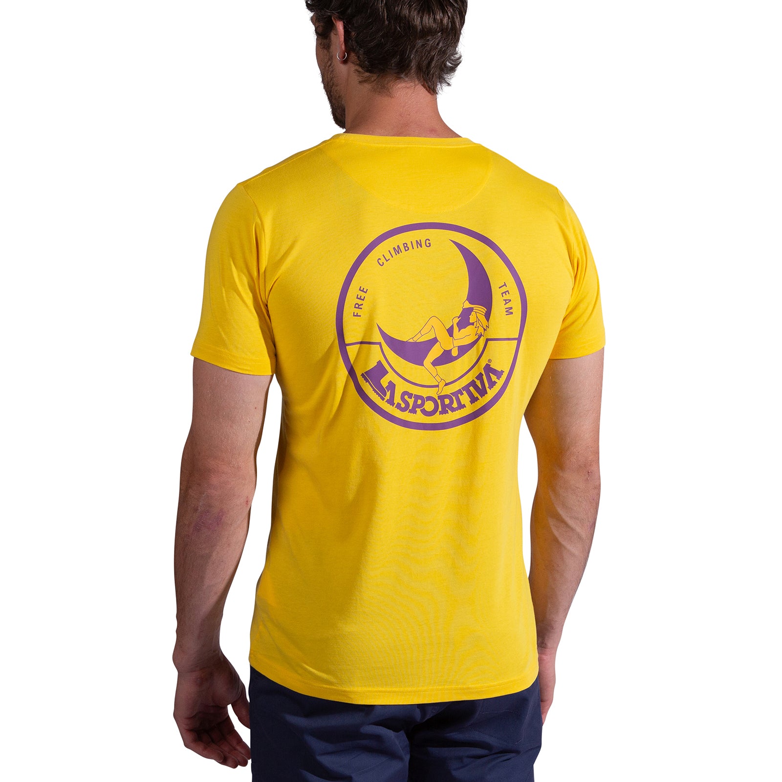 Climbing on the Moon T-Shirt Men's Giallo/Viola Alt View #2
