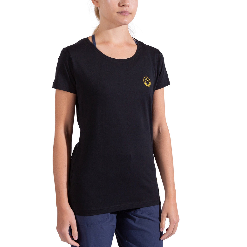 T-Shirt Femme Escalade sur la Lune Black/Yellow Alt View #1
