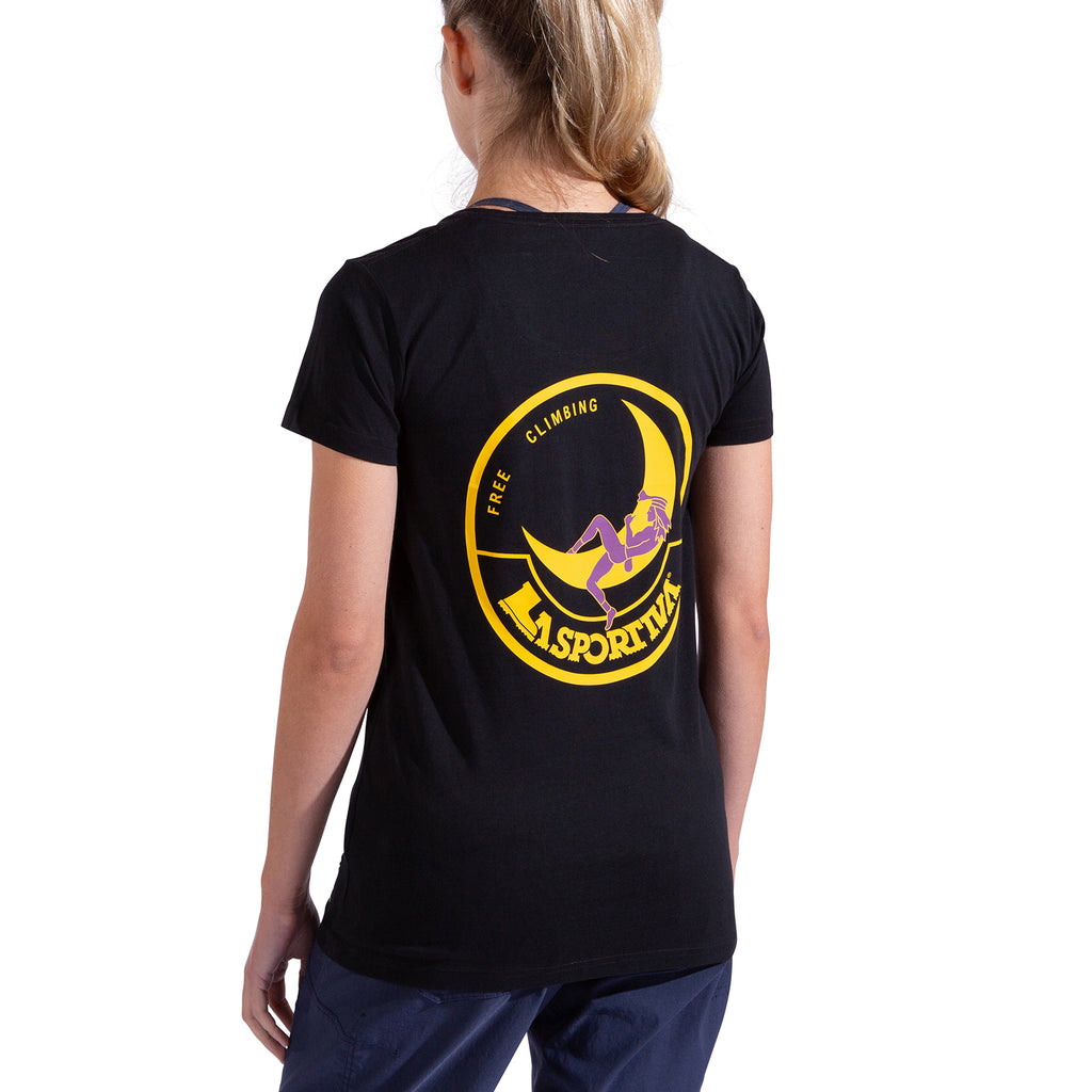 T-Shirt Femme Escalade sur la Lune Black/Yellow Alt View #2
