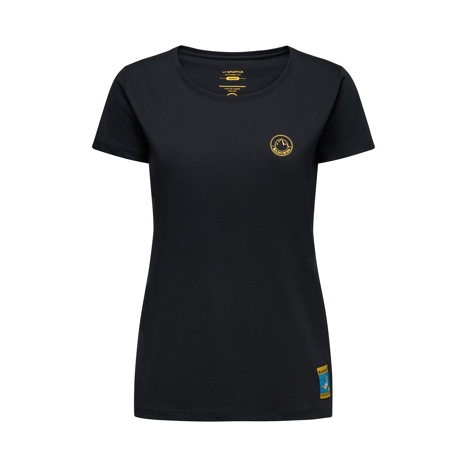 T-Shirt Femme Escalade sur la Lune Black/Yellow Alt View #3

