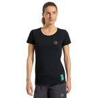 T-Shirt Femme Escalade sur la Lune Black/Yellow Alt View #5