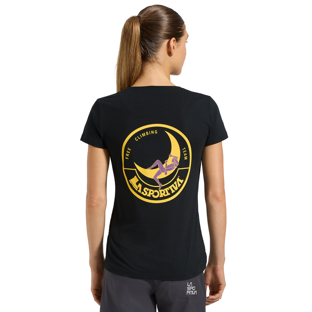 T-Shirt Femme Escalade sur la Lune Black/Yellow Alt View #6
