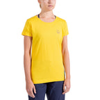 T-Shirt Femme Escalade sur la Lune Giallo/Viola Alt View #1