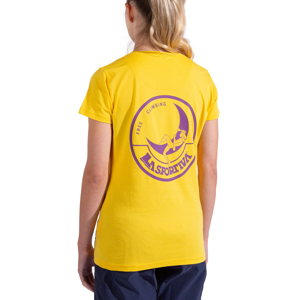 T-Shirt Femme Escalade sur la Lune Giallo/Viola Alt View #2
