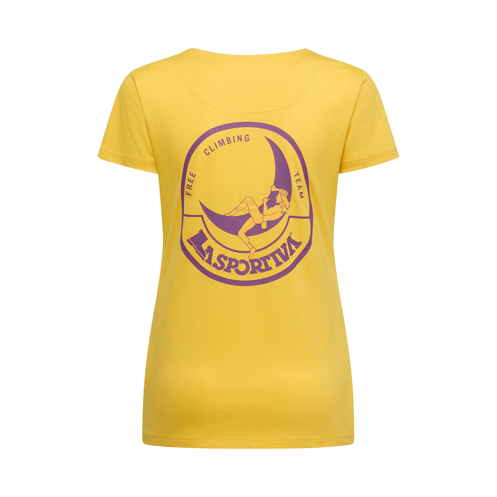 T-Shirt Femme Escalade sur la Lune Giallo/Viola Alt View #4
