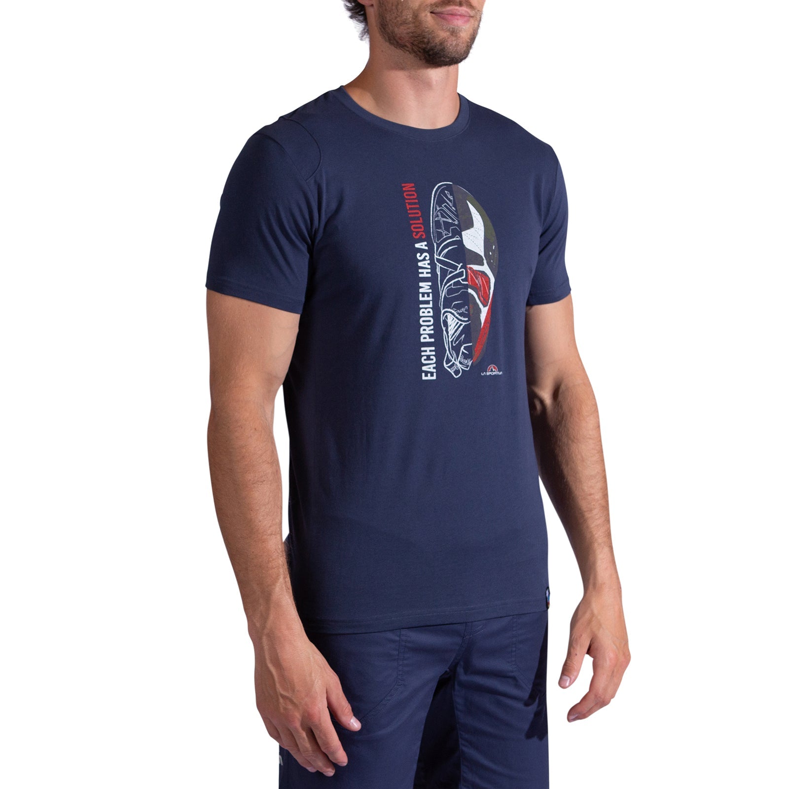 Solution T-Shirt Men's Night Sky/Mountain Red