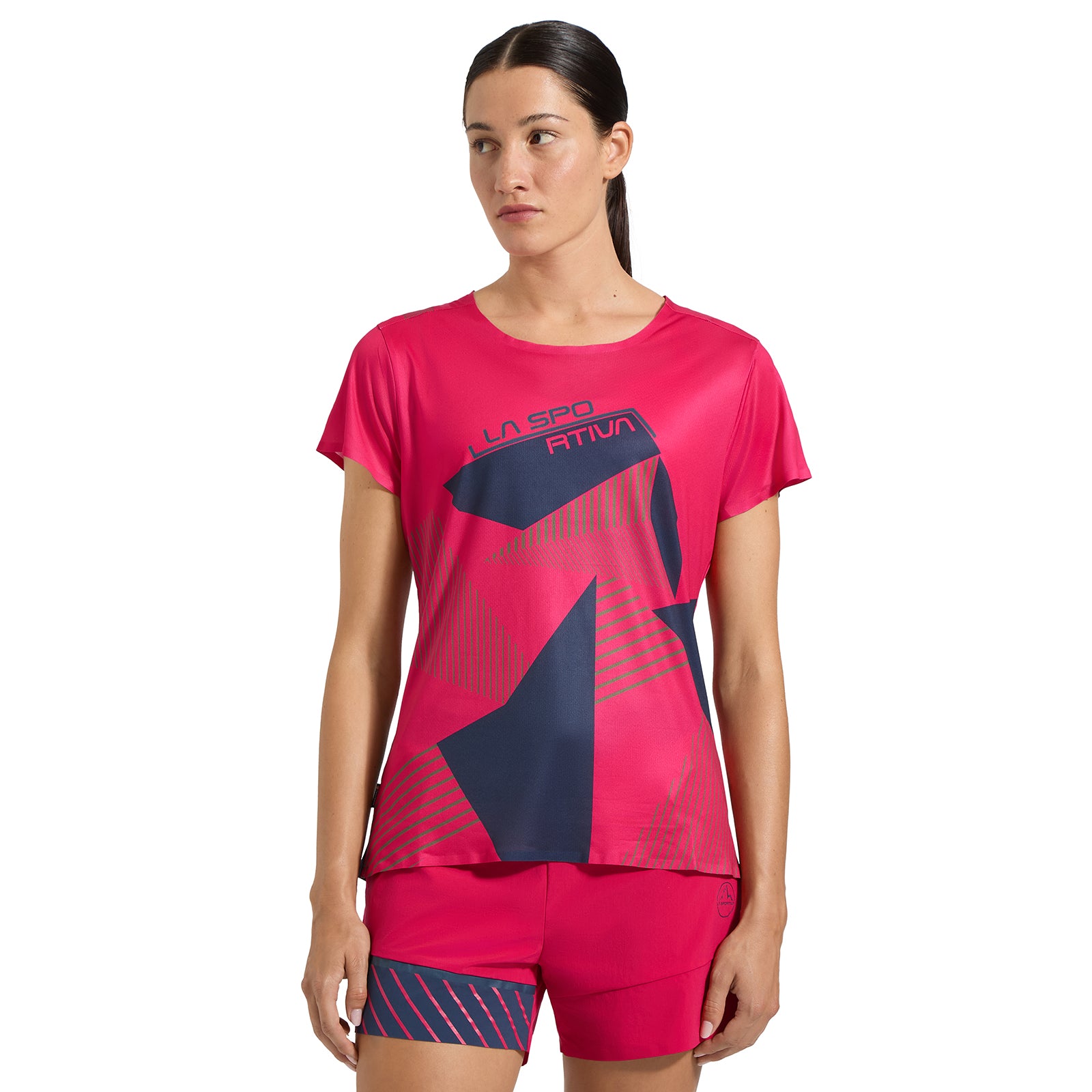 Comp T-Shirt Women's Azalea/Night Sky Alt View #4
