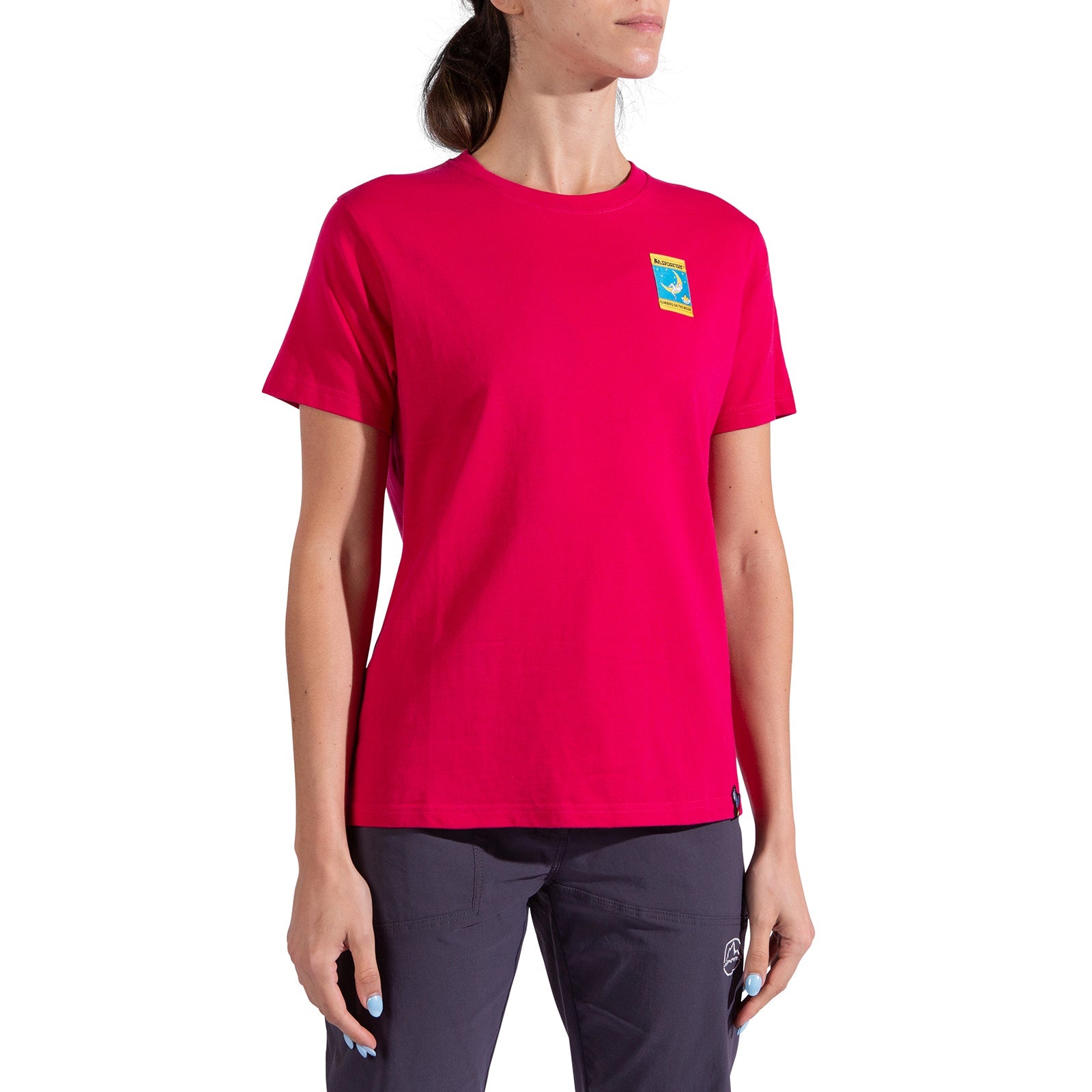 T-shirt Moon Climb pour femmes Azalea/Redwood