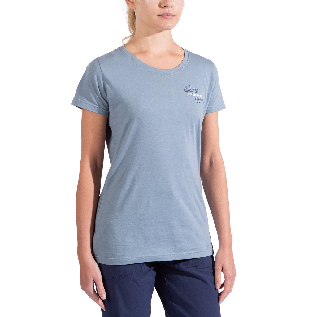 Climb Flower T-Shirt Women's Limestone/Night Sky Alt View #1
