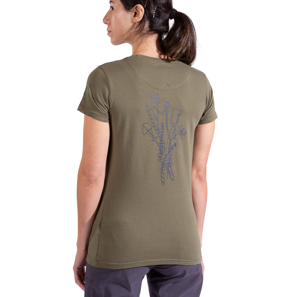 Climb Flower T-Shirt Women's Cypress/Night Sky Alt View #2

