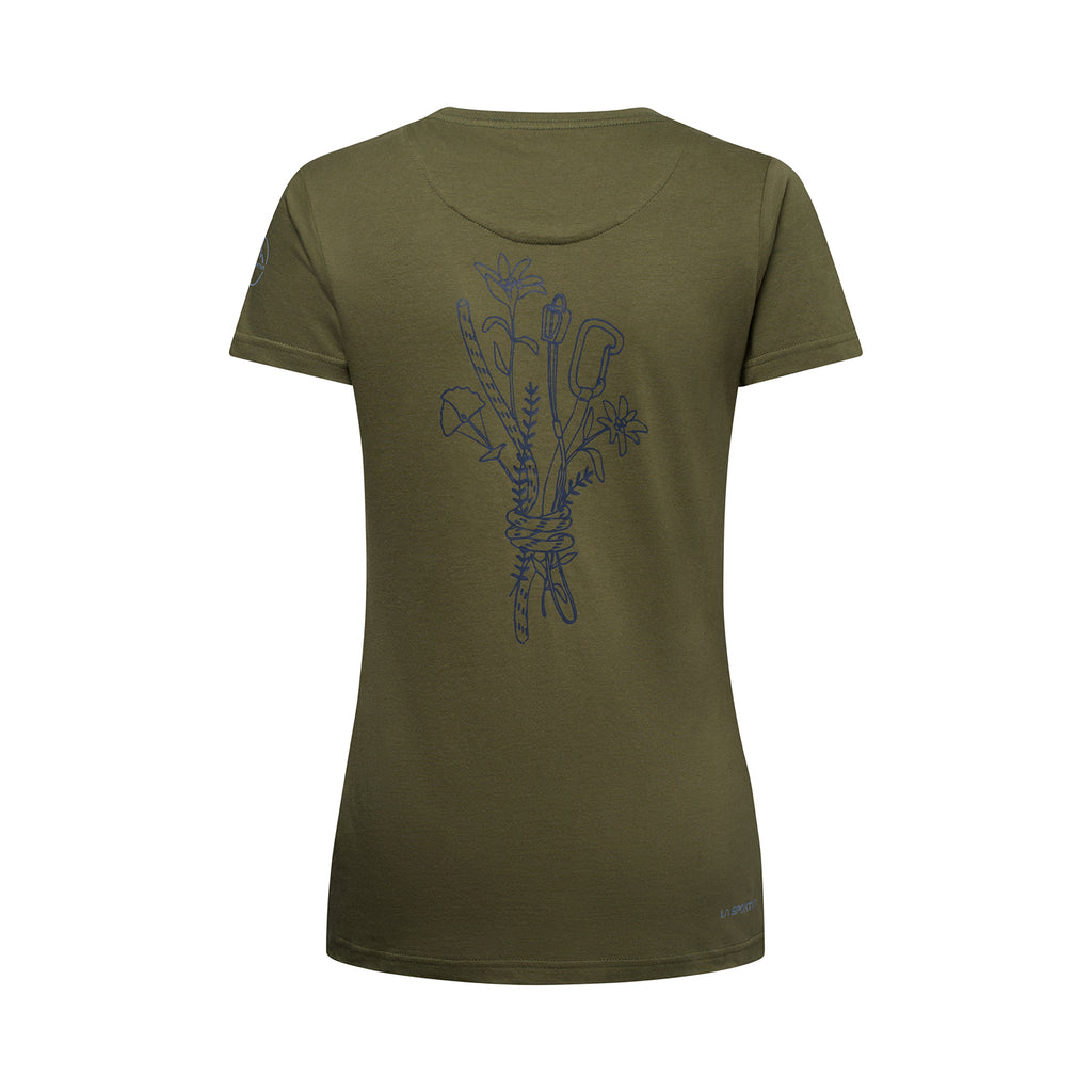 Climb Flower T-Shirt Women's Cypress/Night Sky Alt View #4
