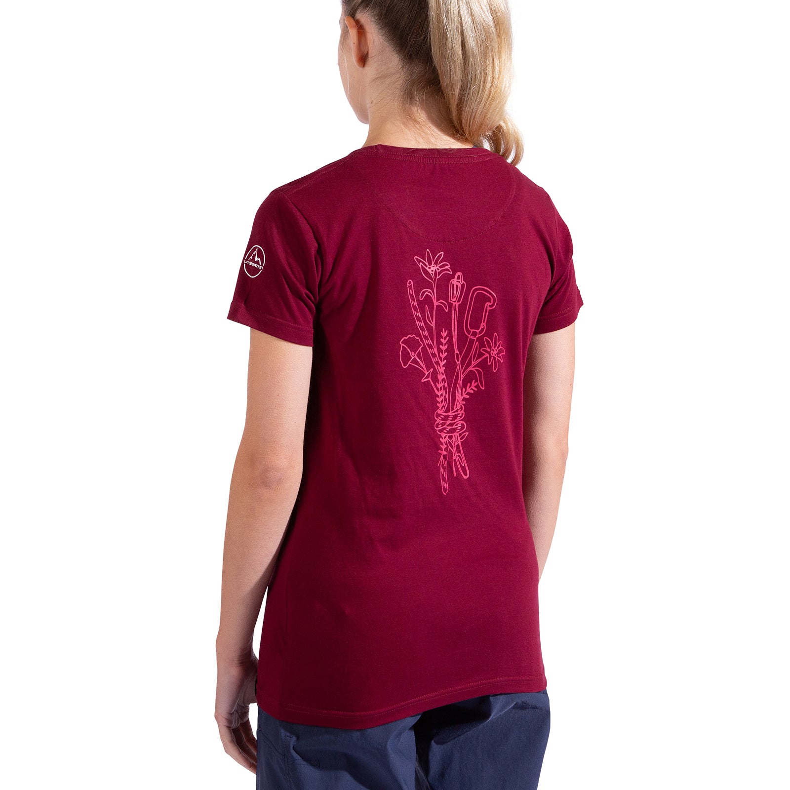 T-shirt Climb Flower pour femmes Redwood/Azalea Alt View #2
