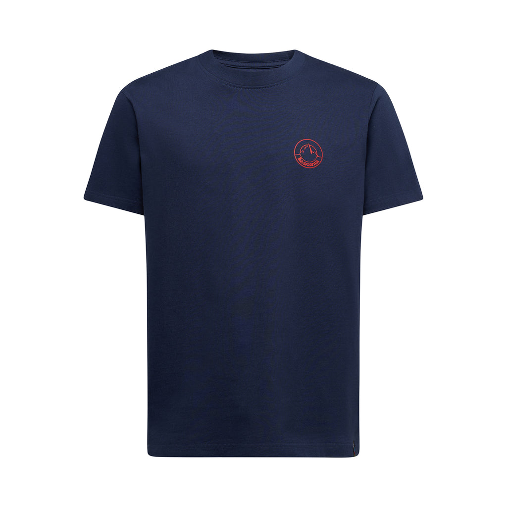 Circle Logo T-Shirt Men's Night Sky/Mountain Red Alt View #3

