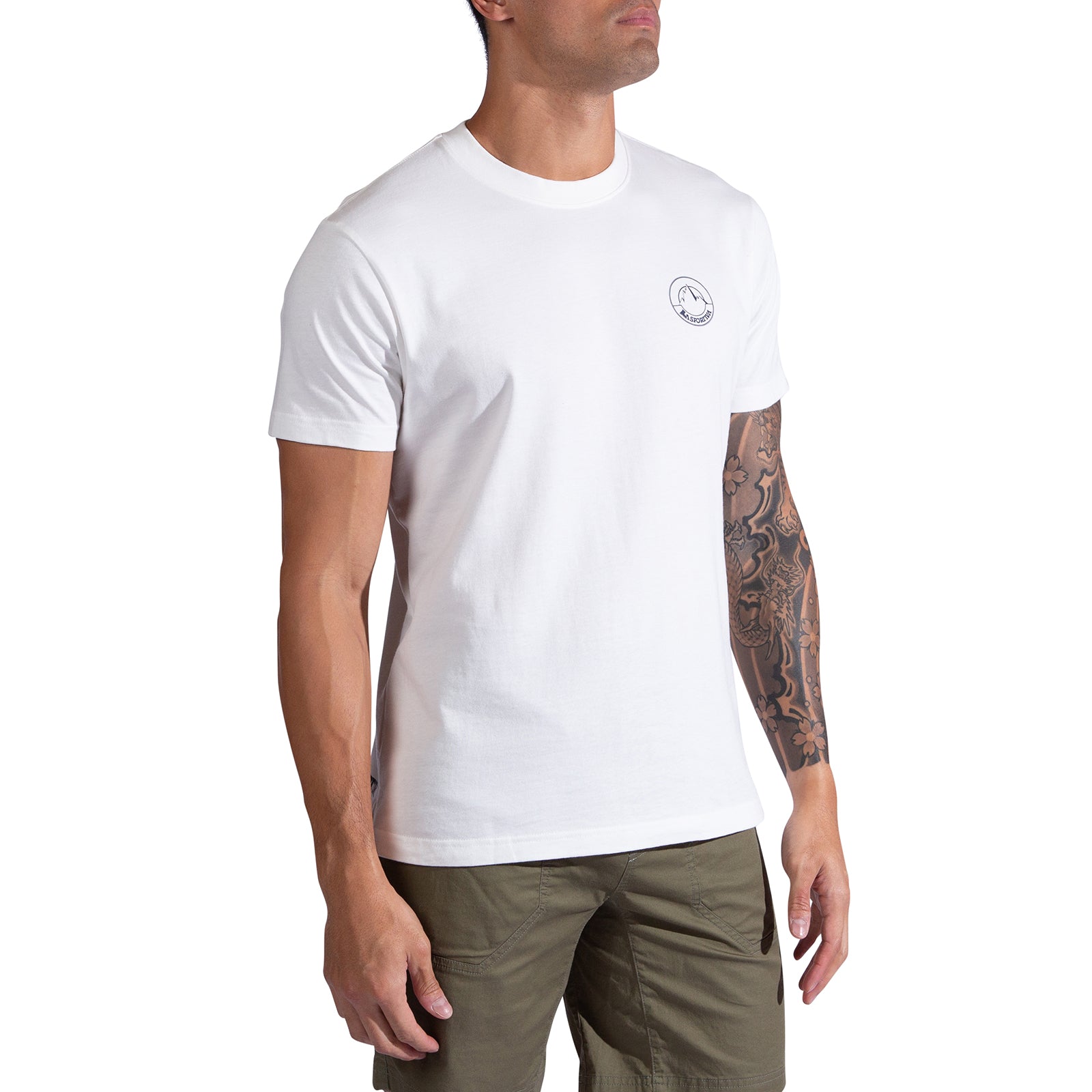 Circle Logo T-Shirt Men's Chalk/Onyx Alt View #1
