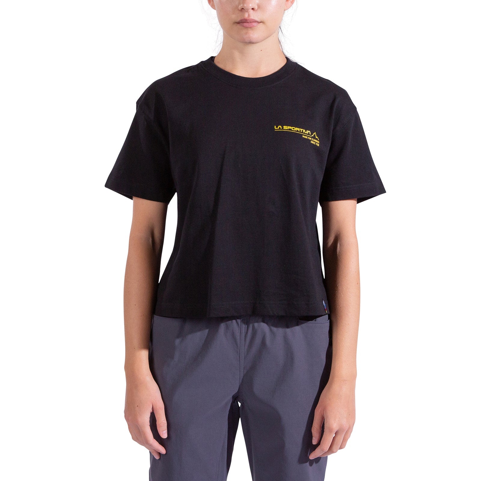 Since 1928 Crop T-Shirt Women's Black/Yellow